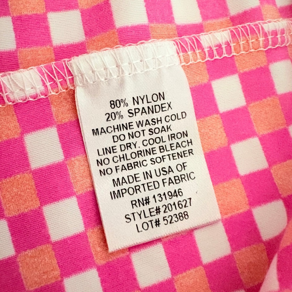 Jude Connally Skort Sonia Large Pink Gingham Preppy Golf Tennis Jude Cloth - Picture 5 of 10